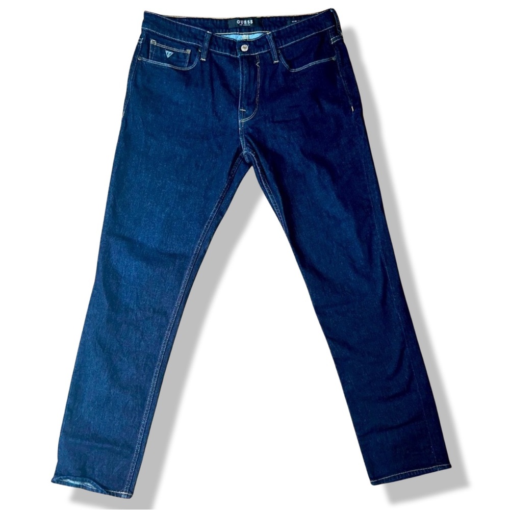 Men’s Guess Denim Jeans Slim Tapered Indigo *Host Pick* 36W/32L